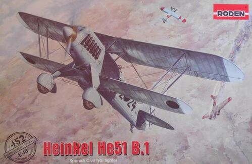 HEINKEL HE-51 B-1 1/48 RODEN GUERRA CIVIL ESPAA