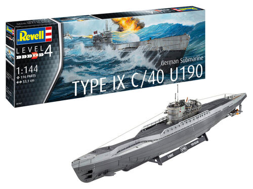 SUBMARINO TYPE IX C/40 U190 1/144 REVELL