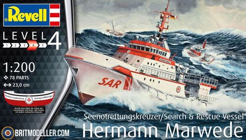 HERMAN MARWEDE 1/1200 REVELL CRUCERO RESCATE