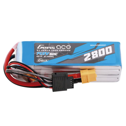 LIPO 2800MAH 4S 14,8V 60C XT60 GENS ACE