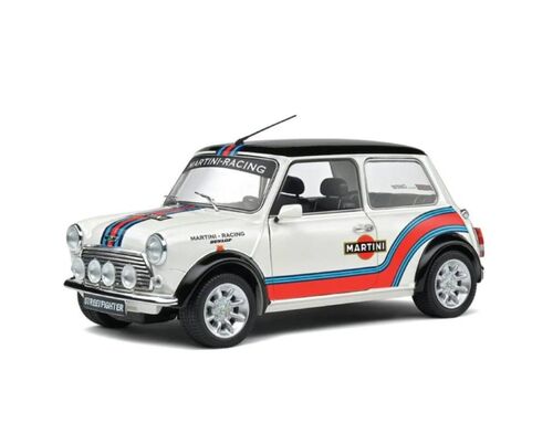 MINI COOPER SPORT MARTINI 1/18 SOLIDO BLANCO 1998