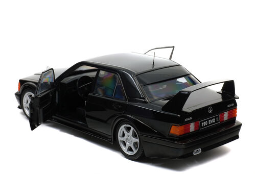 MERCEDES 190 EVO II 1/18 SOLIDO W201 BLACK 1990