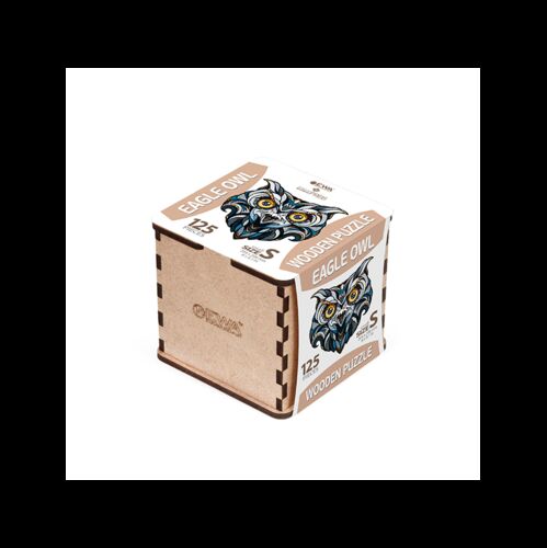 BUHO REAL EWA PUZZLE 3D MADERA 125 PIEZAS