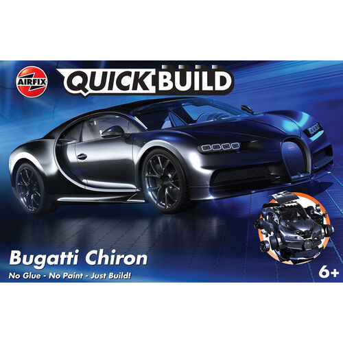 BUGATTI CHIRON NEGRO QUICKBUILD AIRFIX