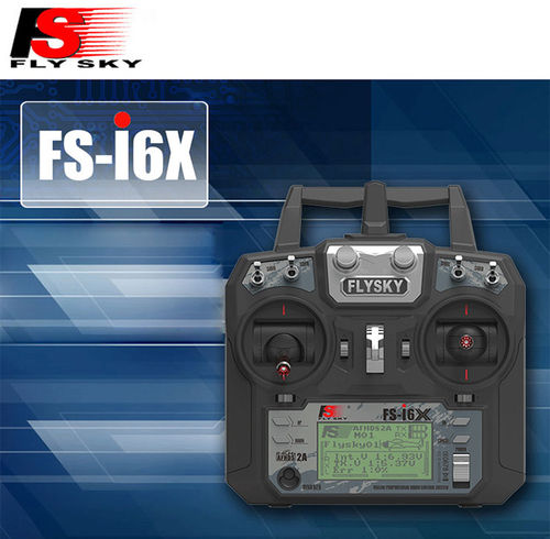 EMISORA FSI6X 6CH + RX FSIA10B I-BUS FLYSKY PROGRAMABLE TELEMETRIA