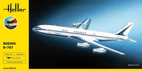 BOEING B-707 AIR FRANCE 1/125 HELLER STARTER SET