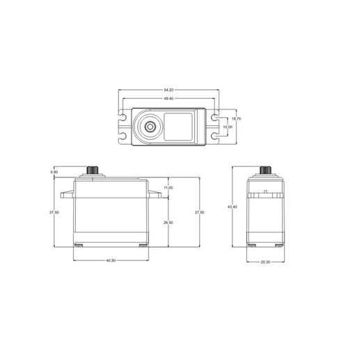 SERVO DL3017 DIGITAL LV 17KG 0.15S  SRT RC