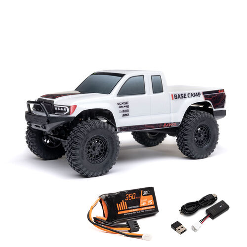 BASE CAMP 4WD ROCK CRAWLER SCX24 BLANCO RTR AXIAL