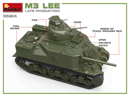 TANQUE M3 LEE LATE PROD. 1/35 MINIART