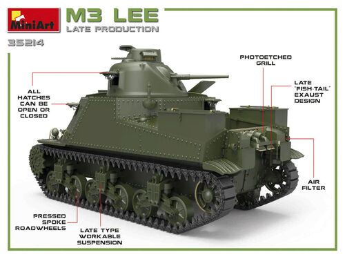 TANQUE M3 LEE LATE PROD. 1/35 MINIART