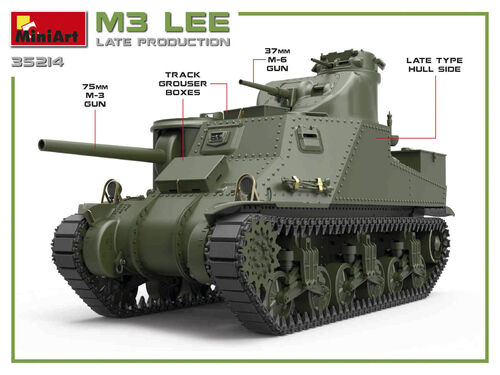 TANQUE M3 LEE LATE PROD. 1/35 MINIART