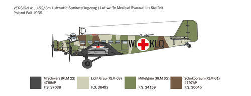 JUNKERS JU-52/3M 1/72 ITALERI