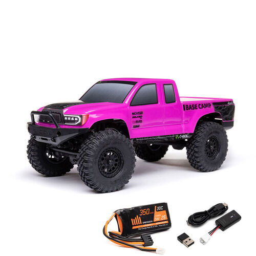 BASE CAMP 4WD ROCK CRAWLER SCX24 ROSA RTR AXIAL