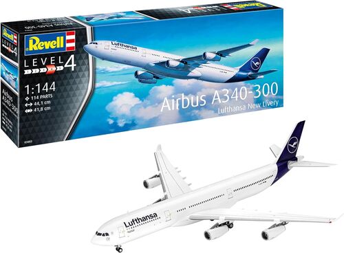 AIRBUS A340-300 LUFTHANSA NEW LIVERY 1/144 REVELL