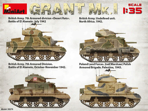 TANQUE GRANT MK.I 1/35 MINIART