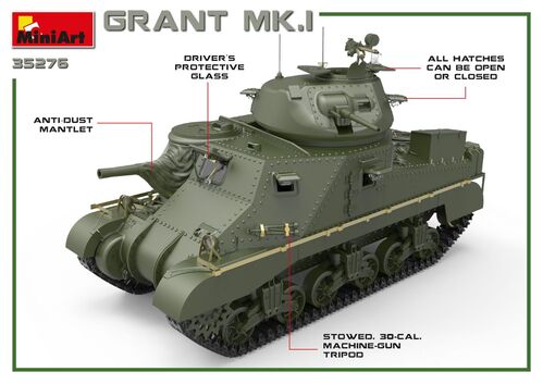 TANQUE GRANT MK.I 1/35 MINIART