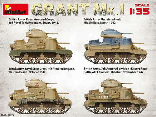 TANQUE GRANT MK.I 1/35 MINIART