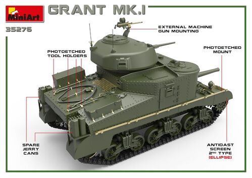 TANQUE GRANT MK.I 1/35 MINIART