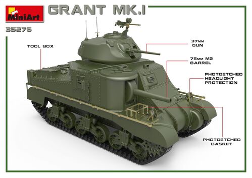 TANQUE GRANT MK.I 1/35 MINIART