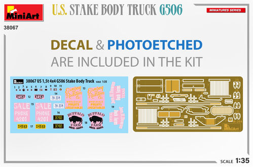 CAMION U.S. STAKE BODY G506 1/35 MINIART