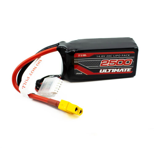 LIPO 2500MAH 14.8V 4S 20C ULTIMATE XT60