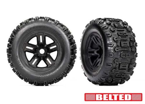 RUEDAS 3.8' SLEDGEHAMMER NEGRO TRAXXAS 2UDS