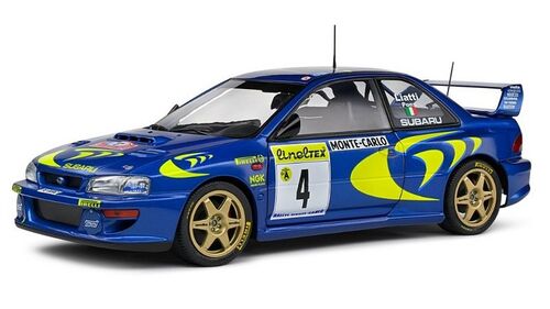 SUBARU IMPREZA 22B LIATTI 1/18 SOLIDO RALLY MONTECARLO 1997