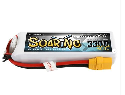 LIPO 3300MAH 4S 30C SOARING XT90 GENSACE GTECH 4S1P