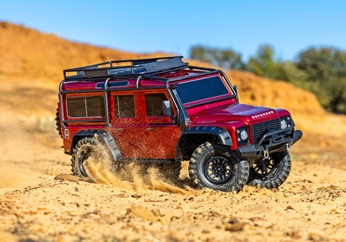 TRX4 LAND ROVER DEFENDER CRAWLER 1/10 RTR TRAXXAS CLIPLESS ROJO