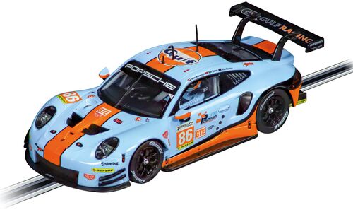 PORSCHE 911RSR 1/32 CARRERA EVOLUTION GULF RACING MIKE WAINWRIGHT Nº86