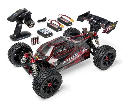 VIRUS 4.2 XL BUGGY 4S BRUSHLESS 4X4 1/8 RTR NEGRO ROJO CARSON