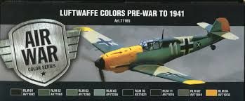 SET PINTURAS LUFTWAFFE PRE WWII VALLEJO