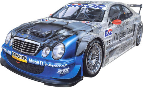 MERCEDES-BENZ CLK'00 "ORIGINAL TEILE" 1/24 TAMIYA