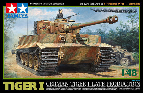 TANQUE TIGER I LATE PRODUCTION 1/48 TAMIYA