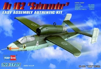 HE162 SALAMANDER 1/72 HOBBYBOSS