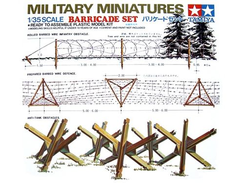 SET BARRICADA DIORAMAS 1/35 TAMIYA