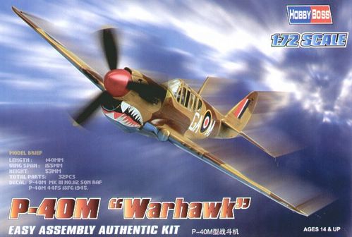 P-40M KITTY HAWK 1/72 HOBBYBOSS