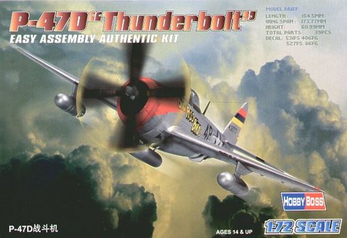 P-47D THUNDERBOLT 1/72 HOBBYBOSS