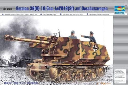 39H leFH ALEMAN 105mm 1/35 TRUMPETER