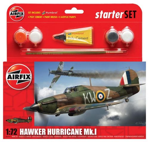 HURRICANE MK1 STARTER SET 1/72 AIRFIX