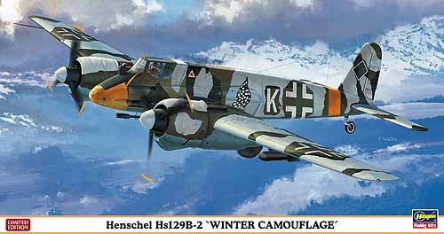 HENSCHEL HS129B2  1/48 WINTER CAMO HASEGAWA