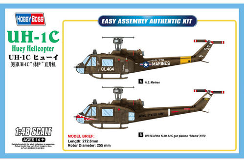 UH-1C HUEY 1/48 HOBBYBOSS