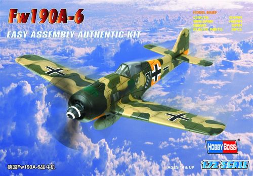 FOCKEWULF FW190A-6 FIGHTER   1/72 HOBBYBOSS