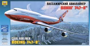 BOEING 747-8 JUMBO 1/144  ZVEZDA